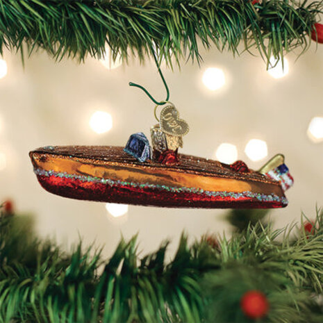 Old World Christmas Classic Wooden Boat | Christmas ornament Old World Christmas Classic Wooden Boat | Christmas ornament
