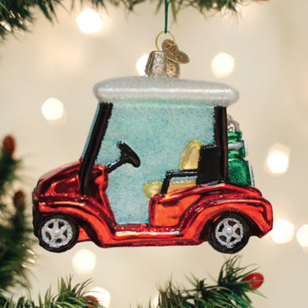 Old World Christmas Golf Cart | Christmas ornament Old World Christmas Golf Cart | Christmas ornament
