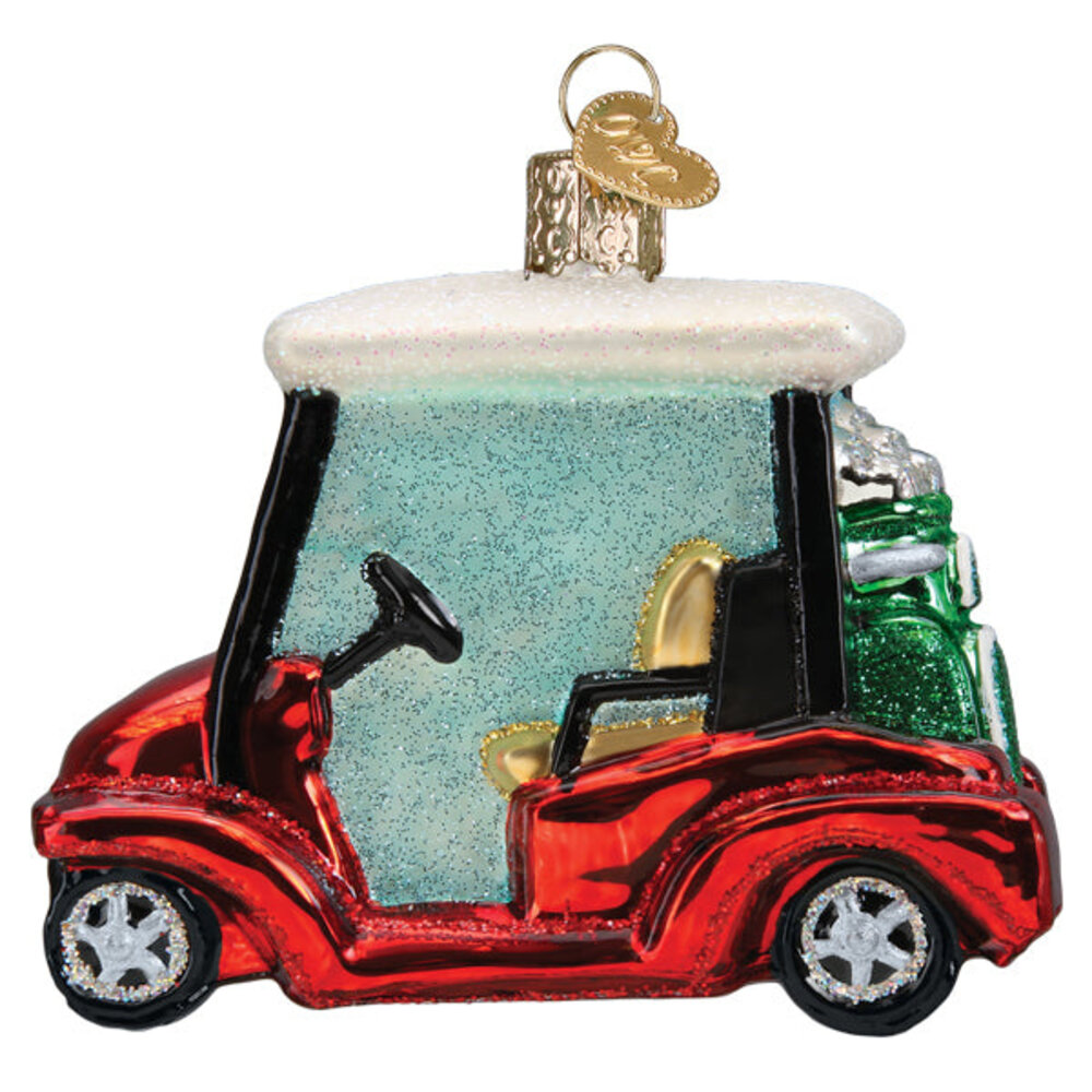 Old World Christmas Golf Cart | Christmas ornament Old World Christmas Golf Cart | Christmas ornament