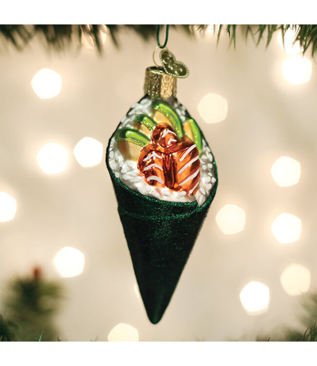 Old World Christmas Rouleau à main de sushi | Décoration de Noël