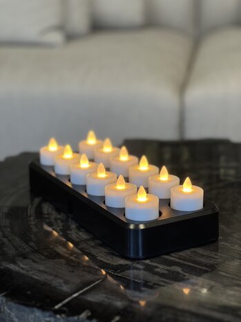 NU PUUR & GROEN 12 candelitas LED recargables de lujo NU PUUR & GROEN 12 candelitas LED recargables de lujo