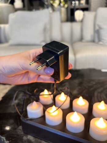 NU PUUR & GROEN 12 Luksus oppladbare LED-telys NU PUUR & GROEN 12 Luksus oppladbare LED-telys