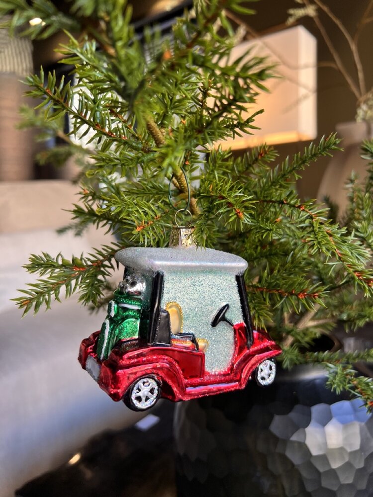 Old World Christmas Golf Cart | Christmas ornament Old World Christmas Golf Cart | Christmas ornament
