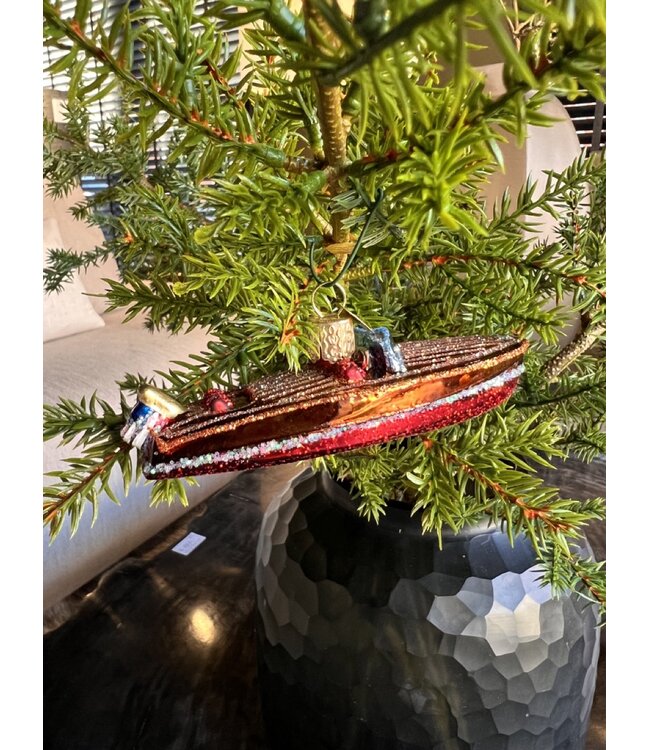 Old World Christmas Klassieke Houten Boot | Kerst ornament