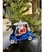 Old World Christmas Carro de golf Papá Noel | Decoración navideña