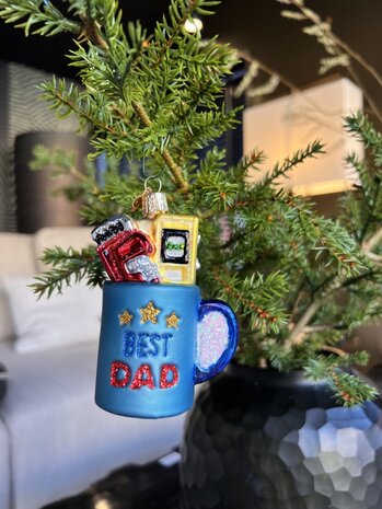 Old World Christmas Best Dad Mok | Kerst ornament Old World Christmas Best Dad Mok | Kerst ornament