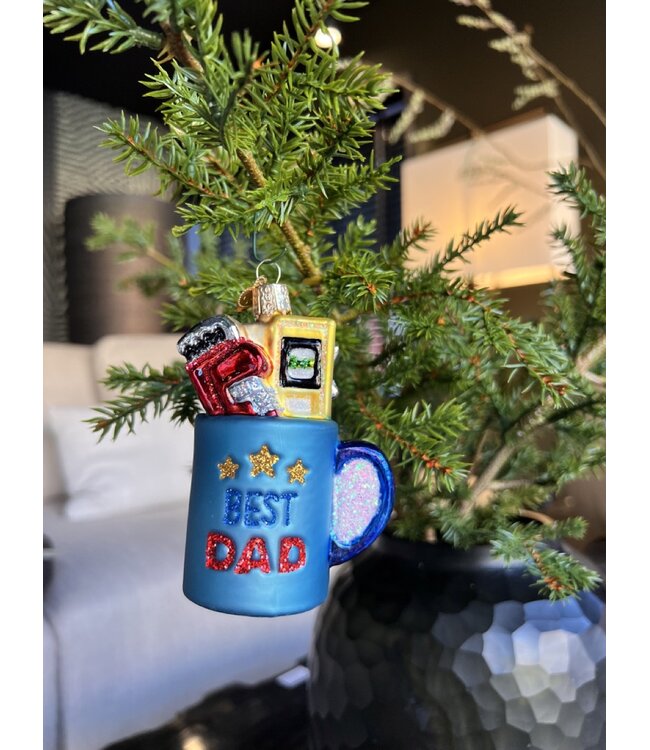 Old World Christmas Best Dad Mug | Christmas ornament