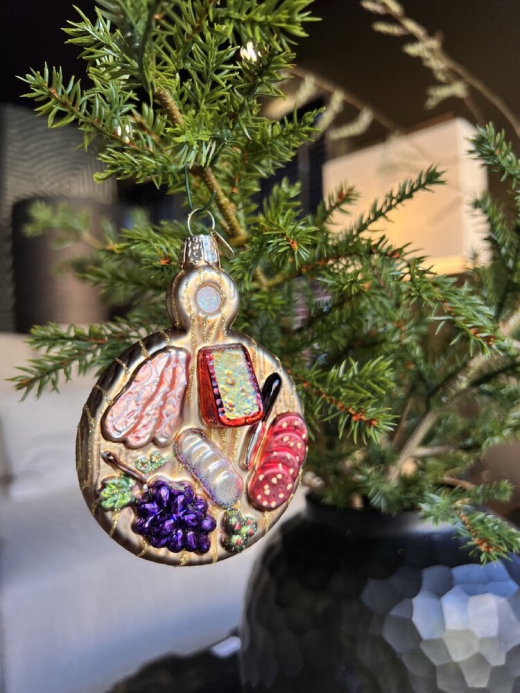 Old World Christmas Tabla de embutidos | Decoración navideña Old World Christmas Tabla de embutidos | Decoración navideña