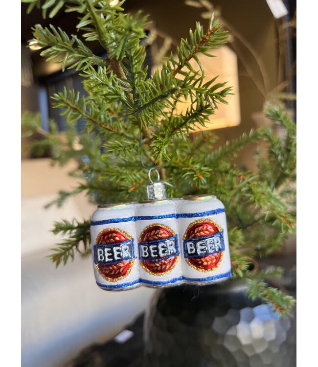 Old World Christmas Six Pack Beer | julepynt