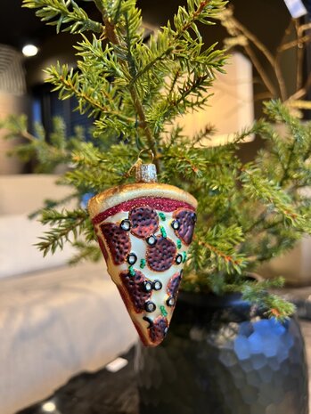 Old World Christmas Trancio di pizza | Ornamento di Natale Old World Christmas Trancio di pizza | Ornamento di Natale