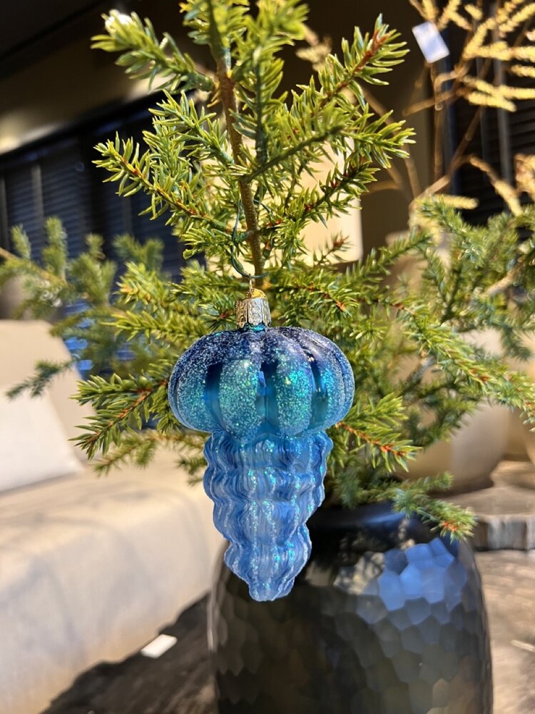 Old World Christmas Medusa Blu | Ornamento di Natale Old World Christmas Medusa Blu | Ornamento di Natale