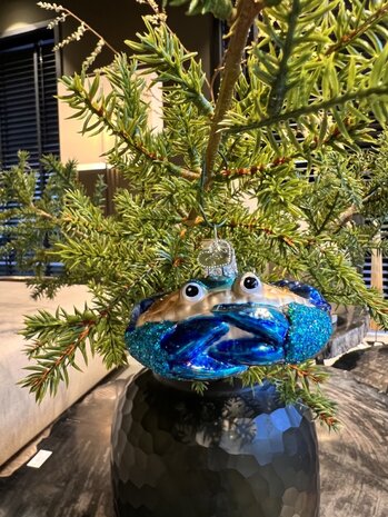 Old World Christmas Blaue Krabbe | Weihnachtsschmuck