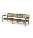 GOMMAIRE Outdoor Meubels | Organic Living Mario de 3 plazas | Teca gris natural / Cuerda