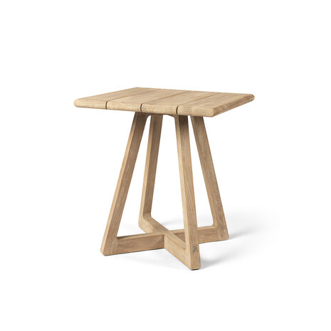 GOMMAIRE Outdoor | Organic Living Bistro Bar Table Dennis | Teak Natural Grey