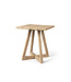 GOMMAIRE Outdoor Meubels | Organic Living Mesa de bar estilo bistró Dennis | Teca gris natural