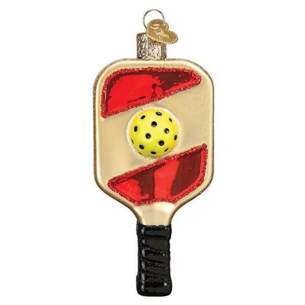 Old World Christmas Raqueta de Pickleball | Decoración navideña Old World Christmas Raqueta de Pickleball | Decoración navideña