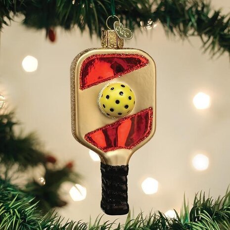 Old World Christmas Racchetta da pickleball | Ornamento di Natale Old World Christmas Racchetta da pickleball | Ornamento di Natale