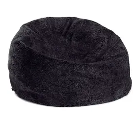 Natures Collection Beanbag Sheepskin | New Zealand Shortwool Black 73x74 Natures Collection Beanbag Sheepskin | New Zealand Shortwool Black 73x74