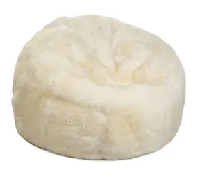 Natures Collection Pouf in pelle di pecora | Nuova Zelanda Lana Lunga Avorio 92x93 Natures Collection Pouf in pelle di pecora | Nuova Zelanda Lana Lunga Avorio 92x93