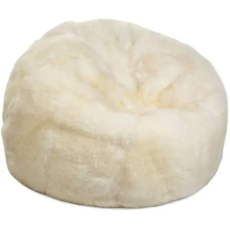 Natures Collection Pouf in pelle di pecora | Nuova Zelanda Lana Lunga Avorio 92x93 Natures Collection Pouf in pelle di pecora | Nuova Zelanda Lana Lunga Avorio 92x93