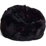 Natures Collection Beanbag Sheepskin | New Zealand Longwool Black 73x74
