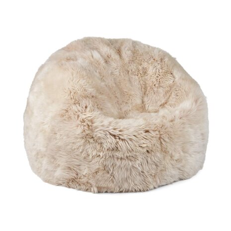 Natures Collection Pouf en peau de mouton | Lin de Nouvelle-Zélande en laine longue 73x74 Natures Collection Pouf en peau de mouton | Lin de Nouvelle-Zélande en laine longue 73x74