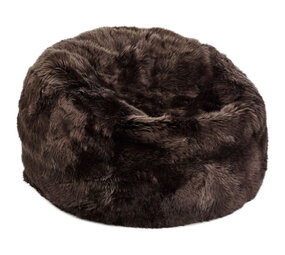 Natures Collection Pouf in pelle di pecora | Noce Longwool neozelandese 73x74 Natures Collection Pouf in pelle di pecora | Noce Longwool neozelandese 73x74