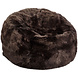 Natures Collection Pouf en peau de mouton | Nouvelle-Zélande Longwool Noyer 73x74 Natures Collection Pouf en peau de mouton | Nouvelle-Zélande Longwool Noyer 73x74
