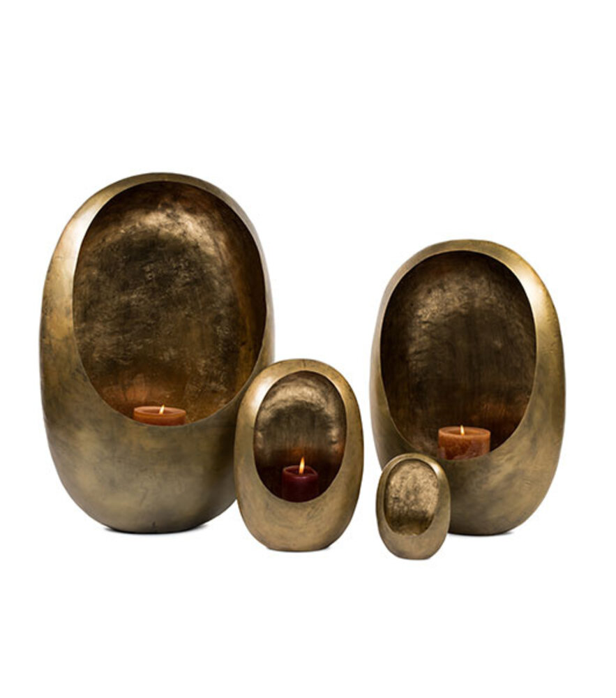 Lanterna a uovo in piedi originale S | Interno in ottone anticato/oro anticato Lanterna a uovo in piedi originale S | Interno in ottone anticato/oro anticato