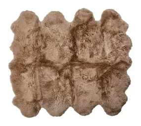 Natures Collection Tapis en peau de mouton | Nouvelle-Zélande Longwool Taupe 180x214 Natures Collection Tapis en peau de mouton | Nouvelle-Zélande Longwool Taupe 180x214