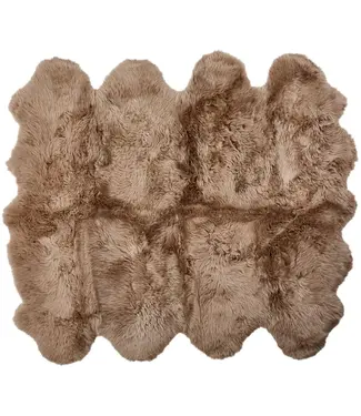 Natures Collection Sheepskin rug | New Zealand Longwool Taupe 180x214