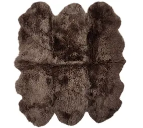 Natures Collection Schapenvacht New Zealand Longwool | Walnut 180x162 Natures Collection Schapenvacht New Zealand Longwool | Walnut 180x162