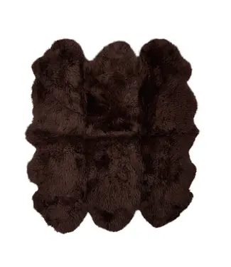 Natures Collection Sheepskin New Zealand Longwool | Chocolate 180x162