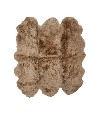 Natures Collection Schaffell Neuseeland Longwool | Taupe 180x162