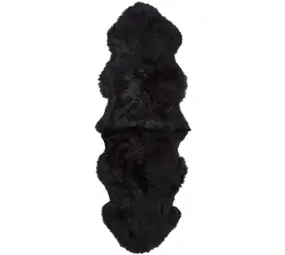 Schaffell Neuseeland Longwool | Schwarz 180x60 Schaffell Neuseeland Longwool | Schwarz 180x60