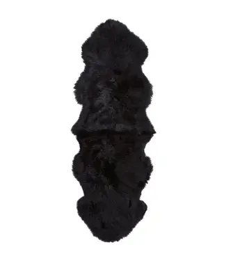 Sheepskin New Zealand Longwool | Black 180x60
