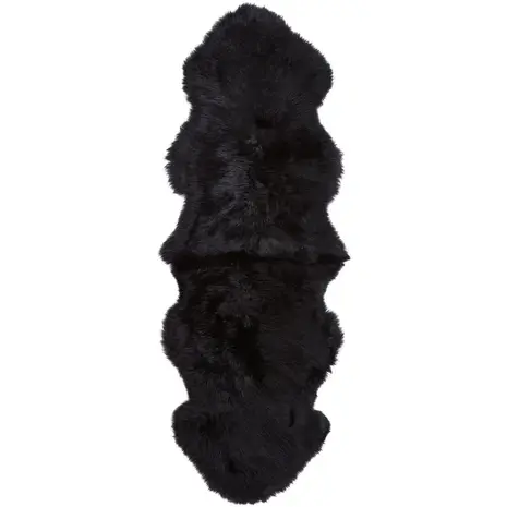 Peau de mouton Nouvelle-Zélande Longwool | Noir 180x60 Peau de mouton Nouvelle-Zélande Longwool | Noir 180x60