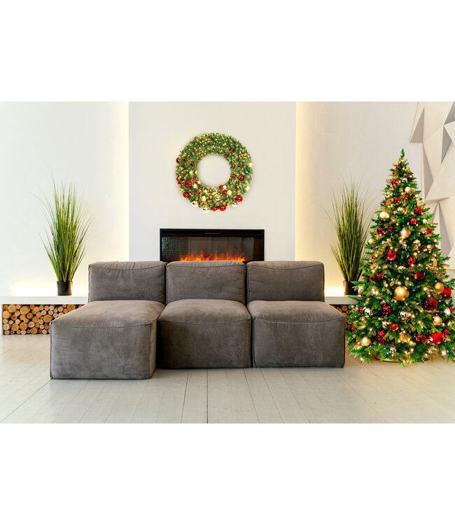 NU PUUR & GROEN Sapin de Noël artificiel avec éclairage | Mélange Premium 220 cm