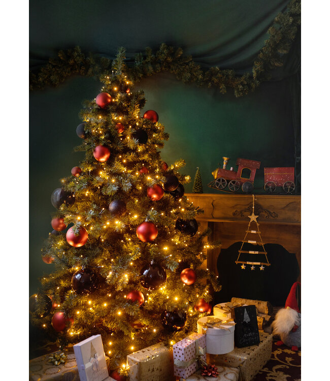 NU PUUR & GROEN Sapin de Noël artificiel avec éclairage | Mélange Premium 250 cm