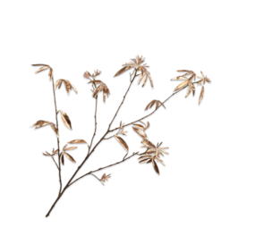 SILK-KA Ramo di foglia d'oro | 126cm