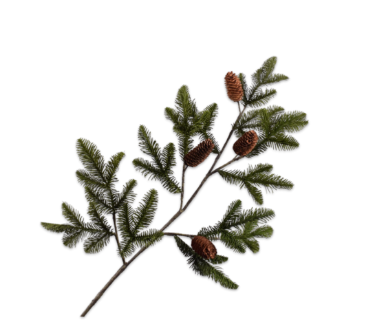 SILK-KA Aguja Rama Pino Verde | 114cm SILK-KA Aguja Rama Pino Verde | 114cm