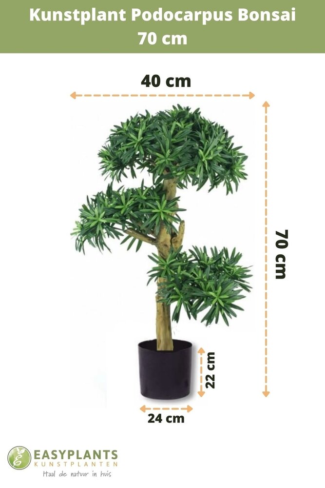 Greenmoods Bonsaï artificiel 70 cm en pot - Greenmoods