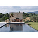 GOMMAIRE Outdoor | Organic Living Sofa L Shape Mieke | Teak Natural Gray / PE Wicker Sand