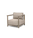 GOMMAIRE Outdoor Meubels | Organic Living 1-Seater Mieke | Teak Natural Grey / PE Wicker Sand