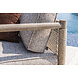 GOMMAIRE Outdoor | Organic Living Divano monoposto Mieke | Teak grigio naturale / Vimini PE color sabbia