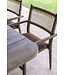 GOMMAIRE Outdoor Meubels | Organic Living Poltrona impilabile Mieke | Teak Grigio Naturale / Vimini PE Sabbia