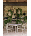 GOMMAIRE Outdoor Meubels | Organic Living Stapelbarer Sessel Mieke | Teak Naturgrau / PE-Geflecht Sand