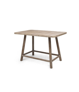 GOMMAIRE Outdoor Meubels | Organic Living Rektangulært barbord Mieke | Teak naturgrå