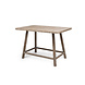 GOMMAIRE Outdoor | Organic Living Rechteckiger Bartisch Mieke | Teakholz Naturgrau