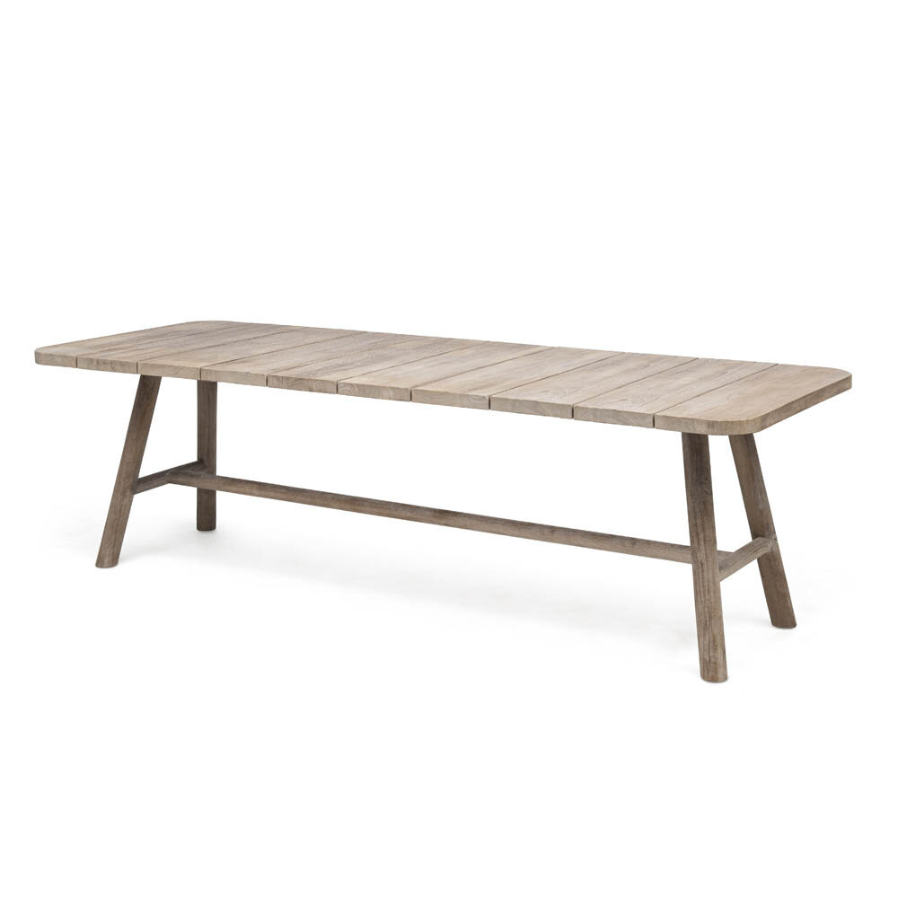 GOMMAIRE Outdoor | Organic Living Tavolo da pranzo Mieke | Teak grigio naturale